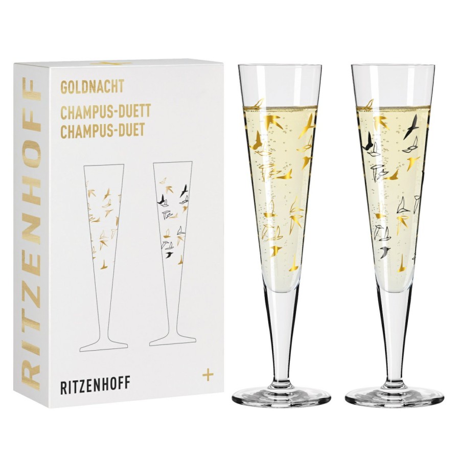 Clearance Ritzenhoff Goldnacht Champagnerglas-Set H23