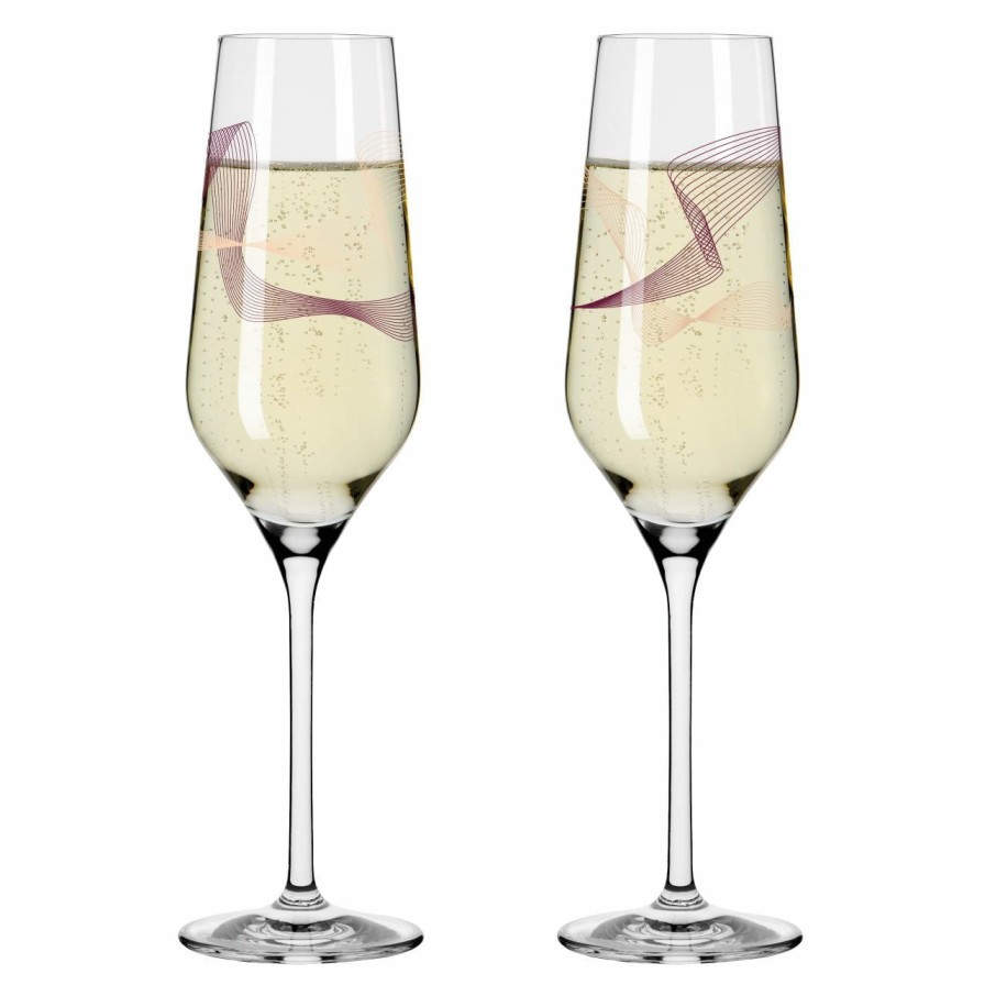 Clearance Ritzenhoff Kristallwind Champagnerglas-Set #1, #2