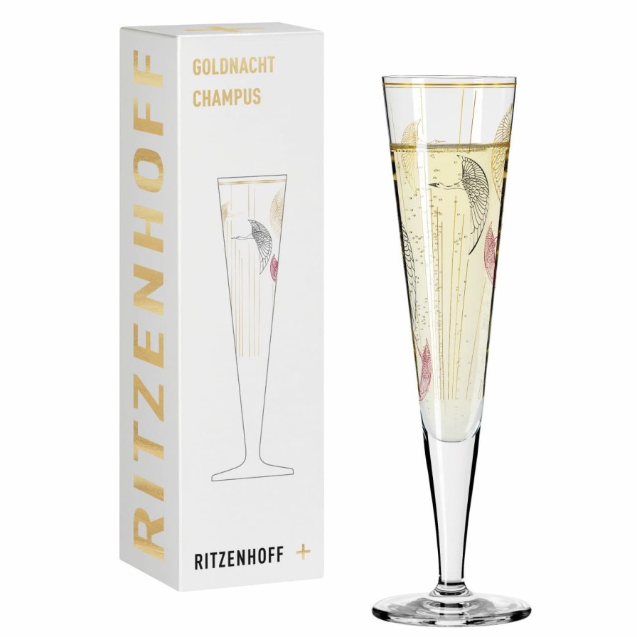 Hot Ritzenhoff Goldnacht Champagnerglas #18