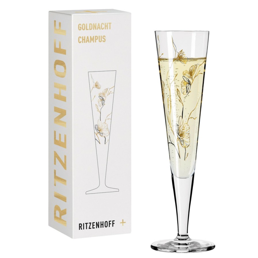 Online Ritzenhoff Goldnacht Champagnerglas #7